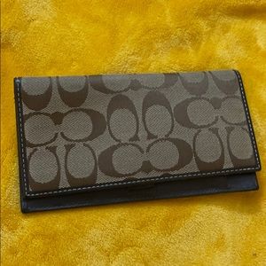 Coach checkbook cover